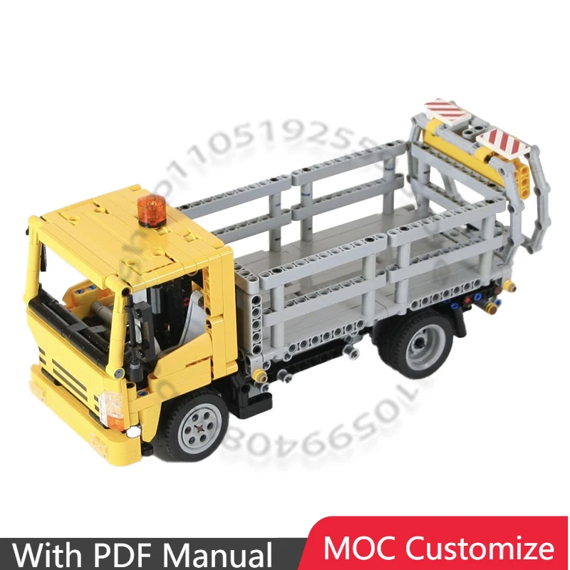 

844 детали: Модульная модель грузовика-суперкара NPR (MOC) — популярный развивающий конструктор для самостоятельной сборки, подарок для мальчиков на праздники