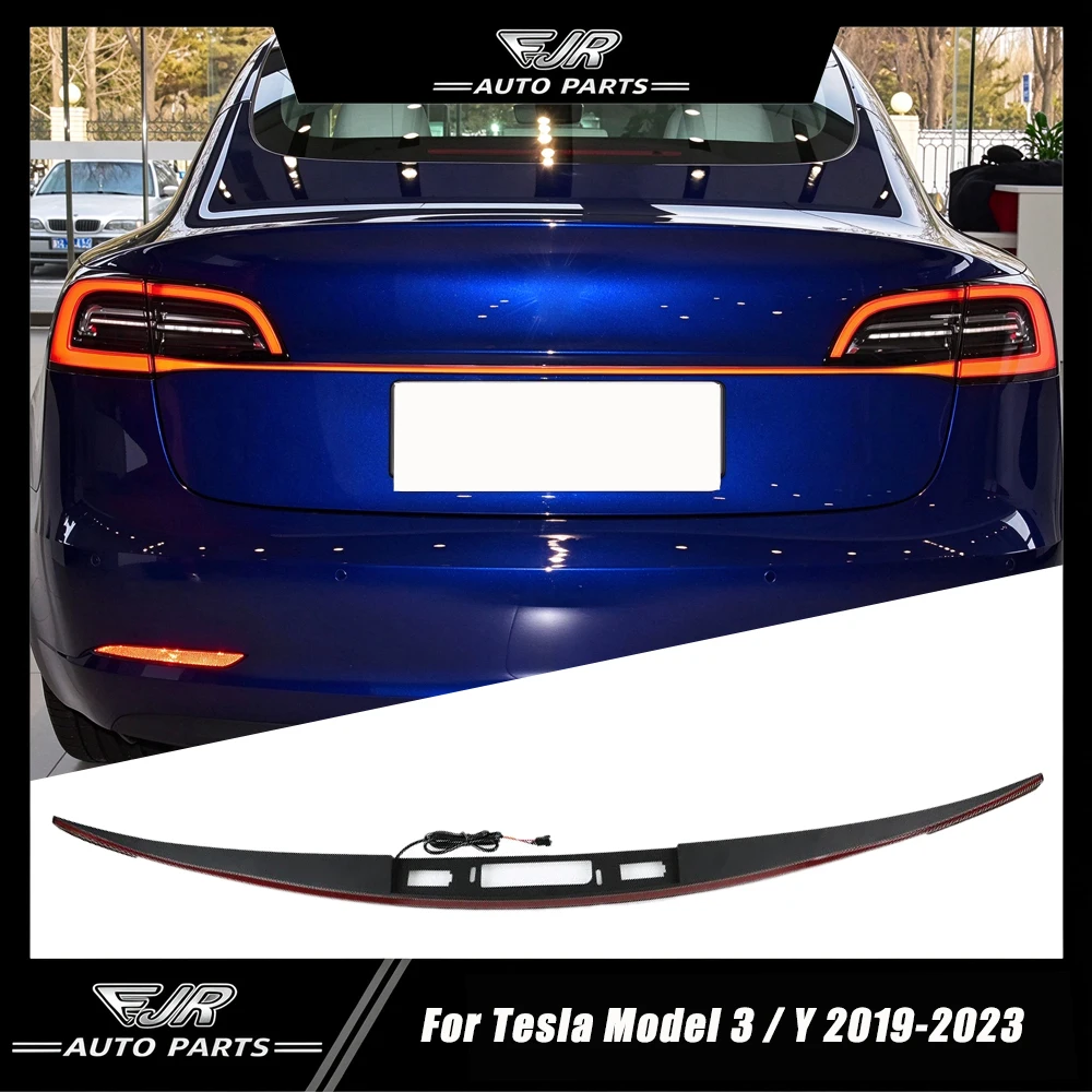EJR Car Lights For Tesla Model 3/Y 2019-2023 Through Taillight Dynamic Taillight Strip Upgrade And Modification Decoration