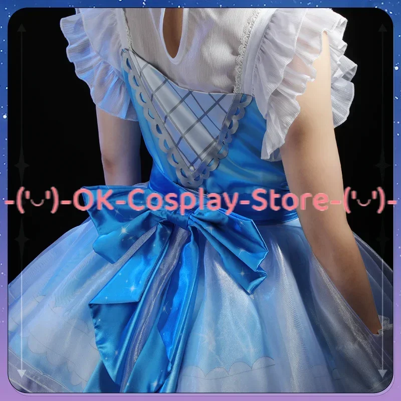 Tachibana Arisu Cosplay Costume para Mulheres, Vestido de Dança Bonito, Uniformes de Halloween, Roupas Anime, Lolita Branca, Custom Made