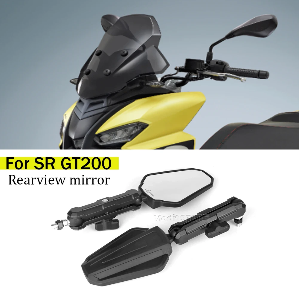 

Fit For Aprilia SR GT200 SR GT 200 srgt 200 Motorcycle Rearview Mirror motobike accessory Adjustable Adventure Side Mirrors