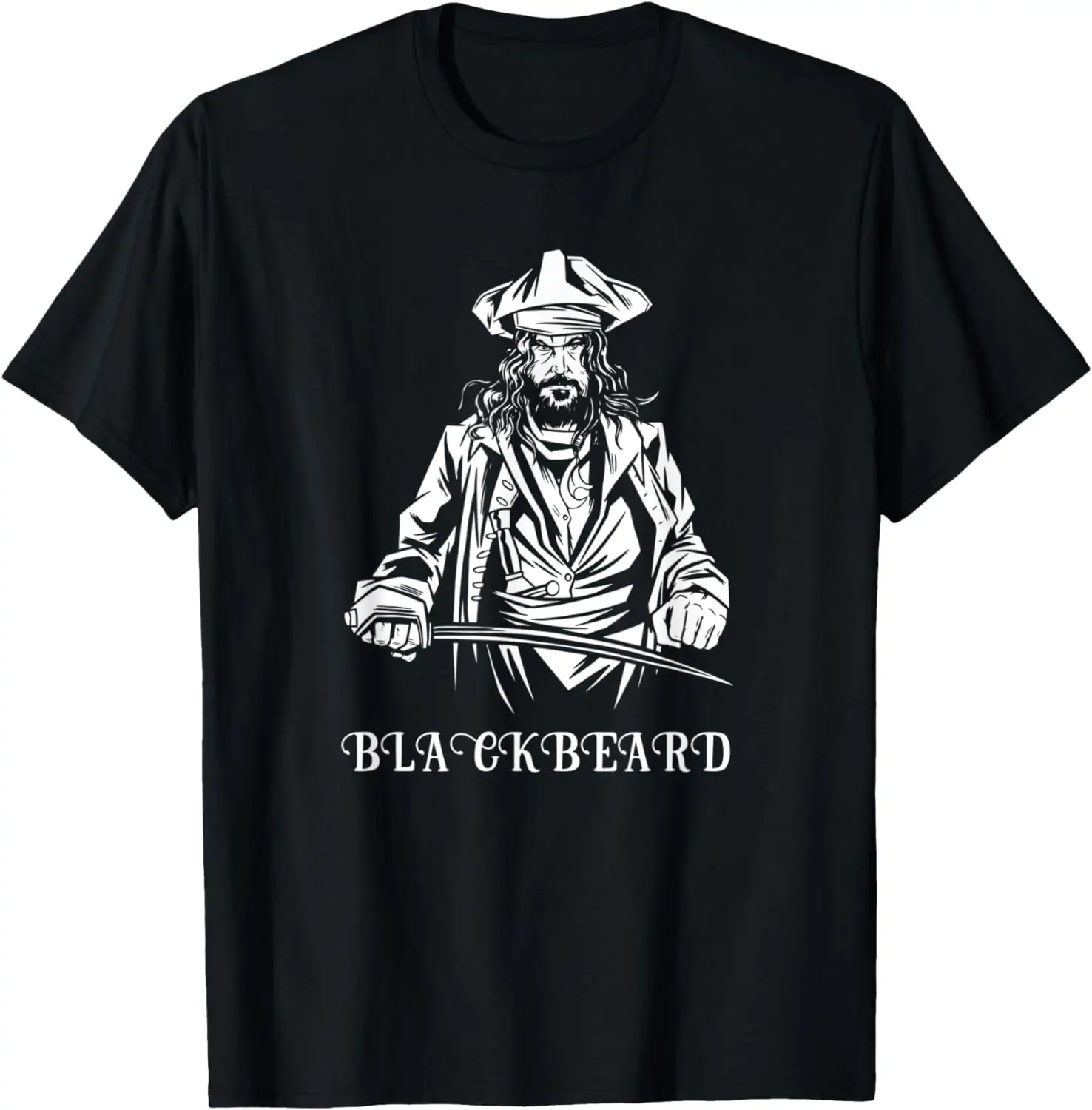 Cool Blackbeard Blackbeard Famous Pirate Captain T-Shirt