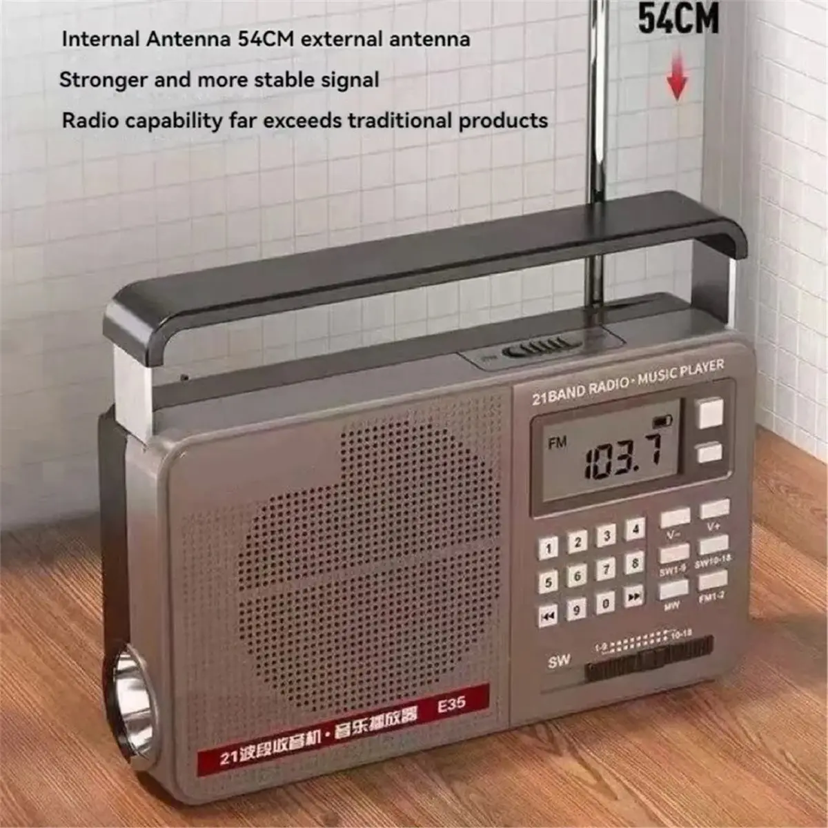 happyday~-fm-am-swフルバンドラジオ-bluetoothデジタルレトロラジオ-hifi-uディスク-usb-tf-mp3音楽プレーヤー-スピーカー-led懐中電灯