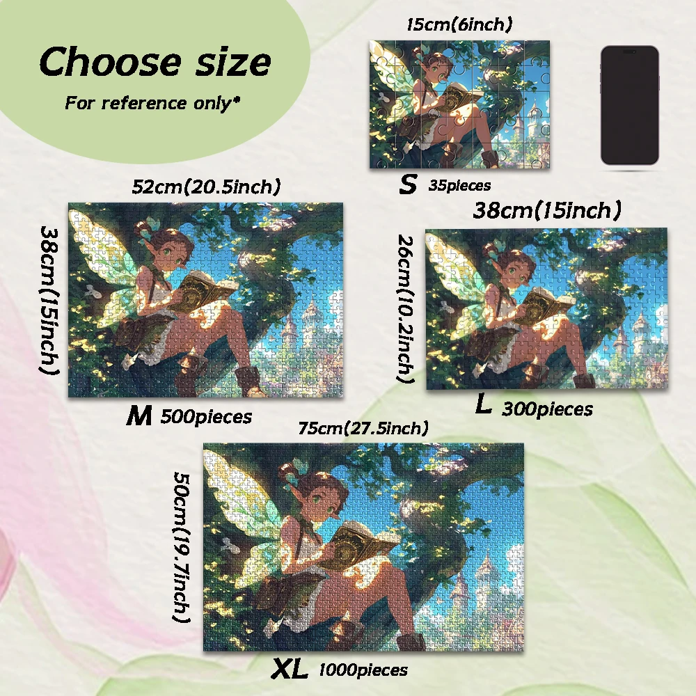35/150/300/500/1000pcs cartoon role Custom Photo Personalised Decompression Puzzles Jigsaw puzzle Love Gift  Kids Gift