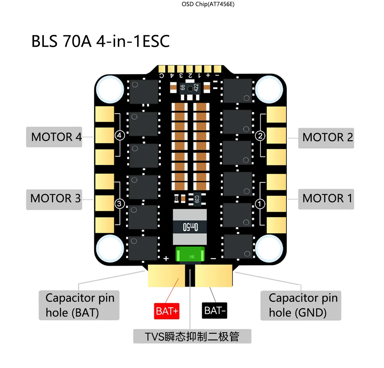 DAKEFPV F722 Flugcontroller Unterstützt BetaFlight Ardupilot FC F722 Stack 12S 70A 4in1 ESC Für 5-Zoll DJI RC FPV Freestyle Drohne – Detail 22