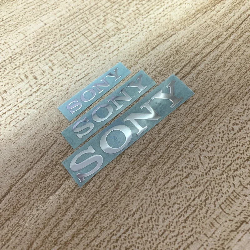 Stiker logam Sony, kualitas tinggi 3x0.5cm 1 buah cocok untuk stiker Monitor Speaker Logo stiker mobil navigasi baru Mondeo kontrol pusat