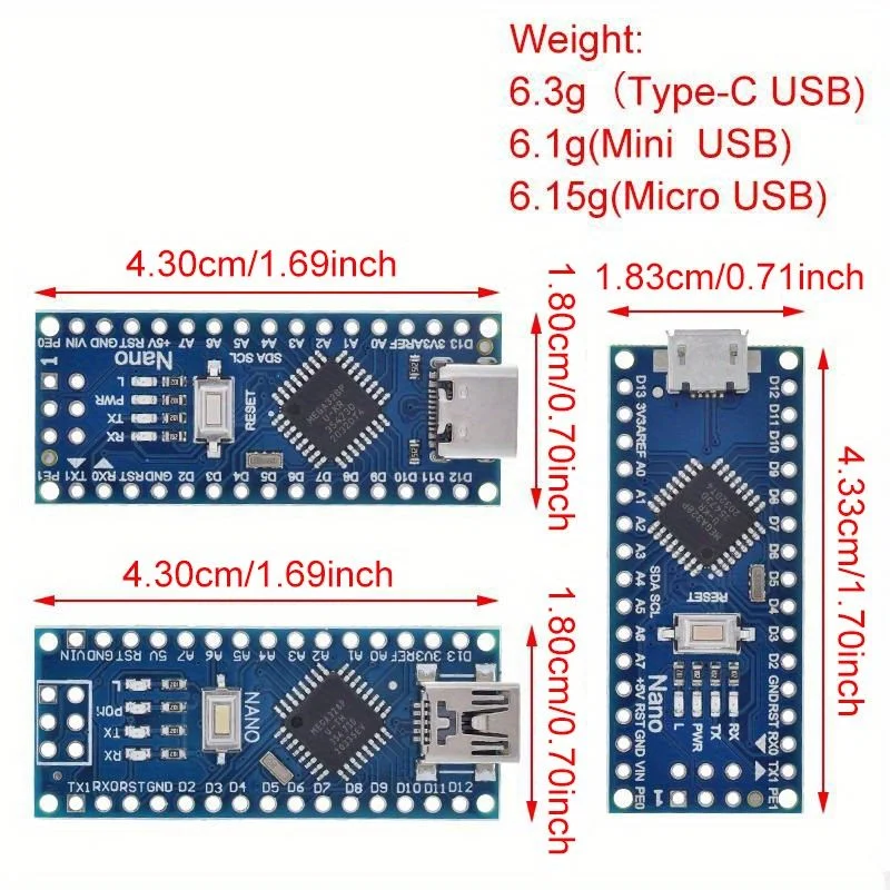 V3 3.0 Type-c CH340 Atmega328 for A-rduino
