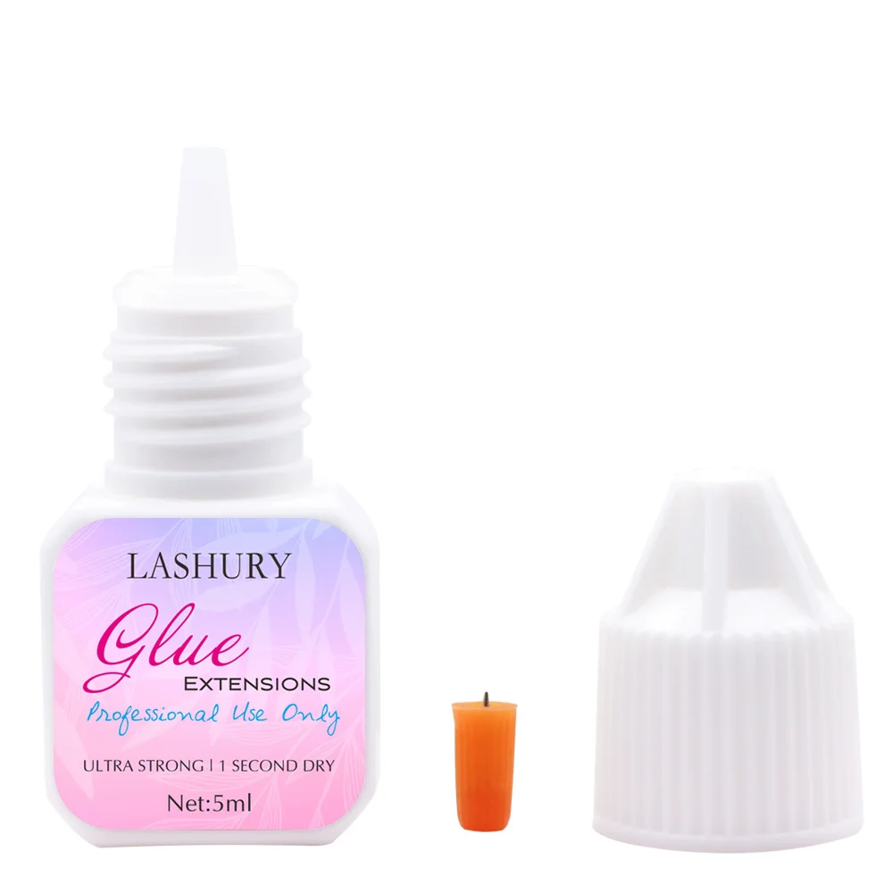 LASHURY 5ml Original 1 Second Fast Drying Strong False Eye Lash Extension Professional Glue Adhesive Retention 70 days Low Smell