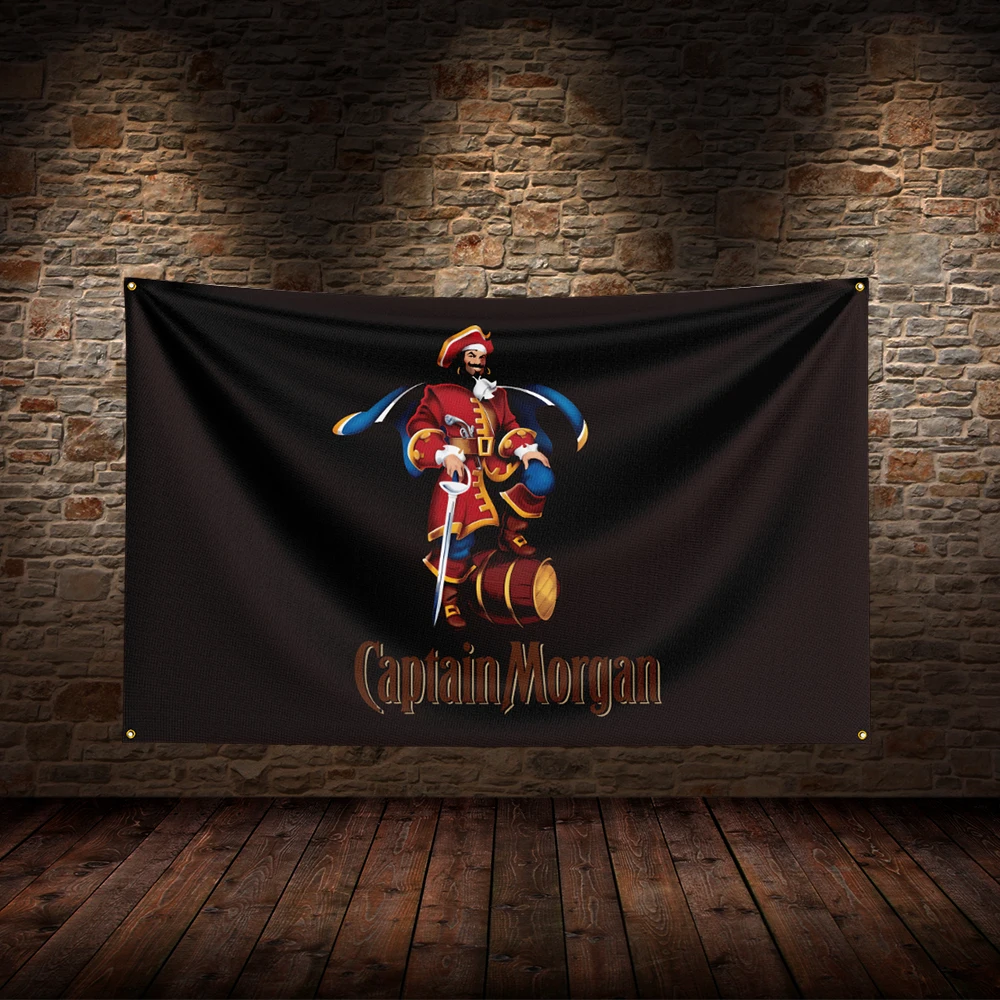 

3x5 Ft C-Captains Flag Polyester Printed Beer Wine Flags for Room Garage Decor