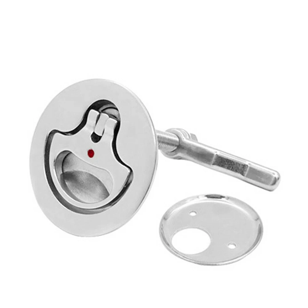 Back Plate Included Deck Hatch Marine Conditions Stainless Steel Flush Latch Deck Hatch Lock Black Plastic Easy To Use