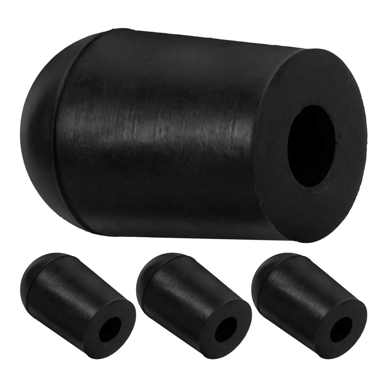 

4 Pcs Cello Stand Bass End Pin Protector Rubber Tip Stopper Convenient Endpin Part for Upright