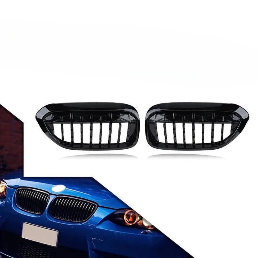 

For BMW G30 G38 520i 530i 540i 2017 - 2018 GLOSS BLK DIAMOND FRONT BUMPER KIDNEY GRILLE GRILL