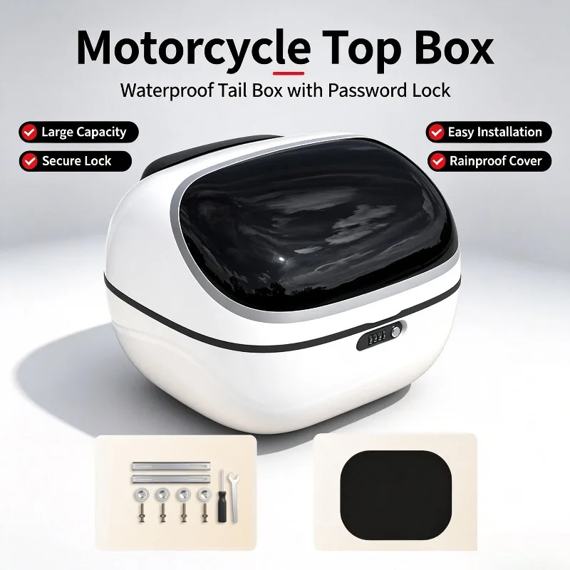 New Electric Vehicle Trunk Large Capacity Tram Trunk Enlarged Thickened Battery Car Tail Box Storage Tail Box