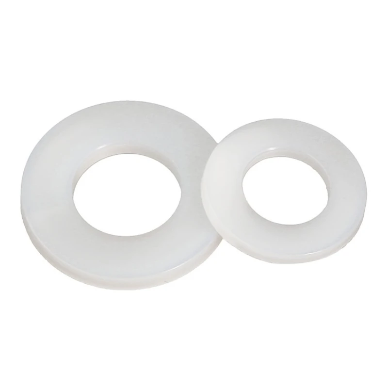 الأبيض النايلون غسالة مطلي شقة فاصل الأختام غسالة حشية بلاستيكية حلقة M2/M2.5/M3/M4/M5/M6/M8/M10/M12/M14/M16/M18/M20 #6