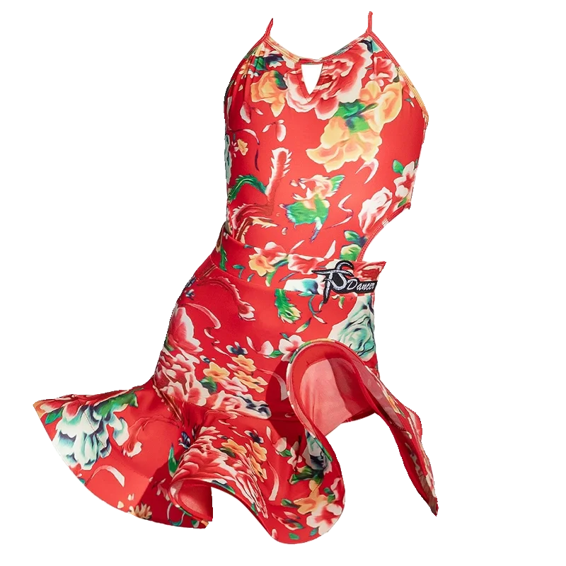 

Performance costumes, Latin dance costumes, children's performance costumes, Northeast Big flower, Spring and summer girls
