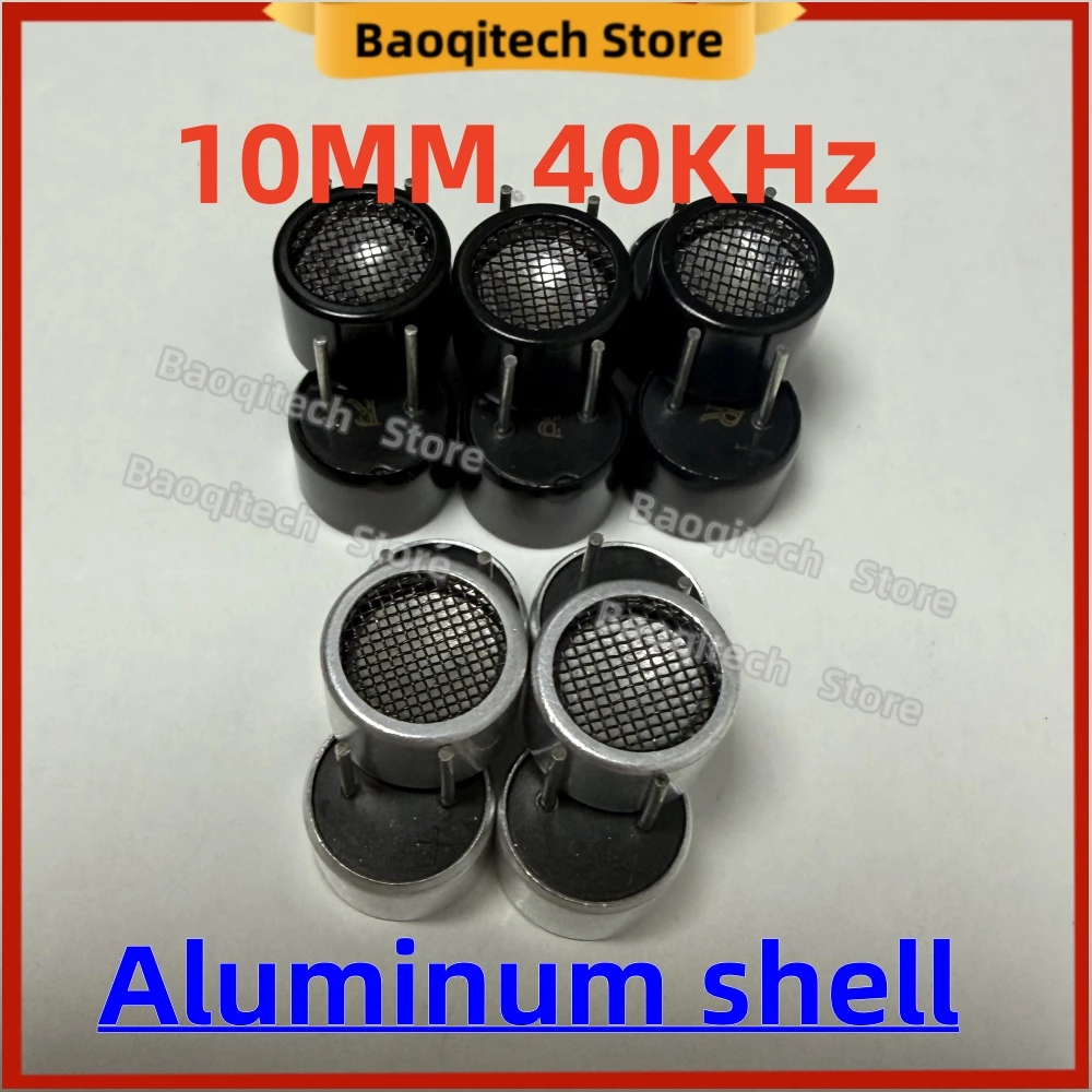 20 50pcs 10mm 40KHz Ultrasonic Sensor Probe Aluminum shell TCT40 Transducer Split Type Transmitter Receiver Distance Measuring