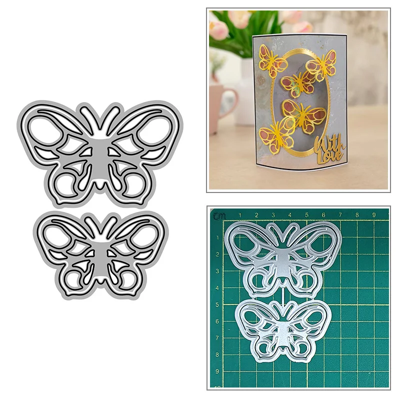 Graceful Butterflies Metal Cutting Dies for DIY Scrapbook Album Paper Card Decoration Crafts Embossing 