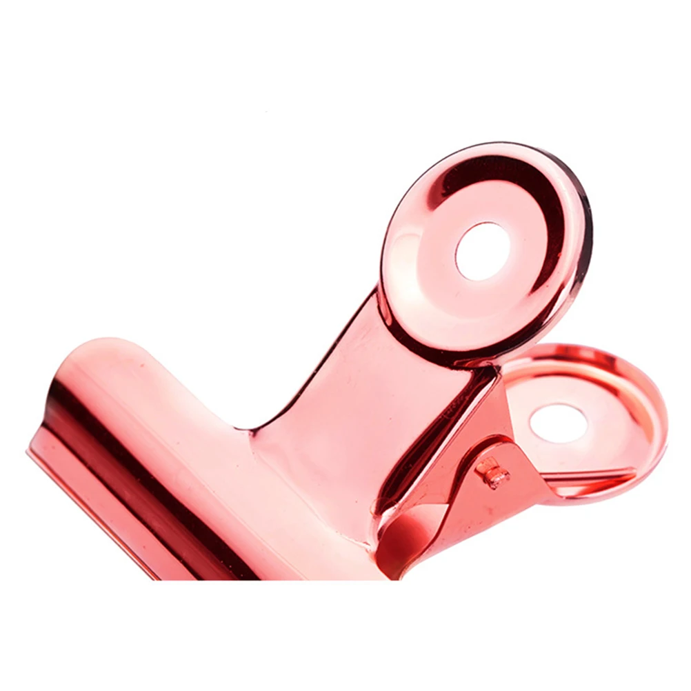 

10 Pcs Clips Round Metal Binder Office Paper Document Binder Clamps Supplies Strong Grip Paper Document Holder Stainless Steel
