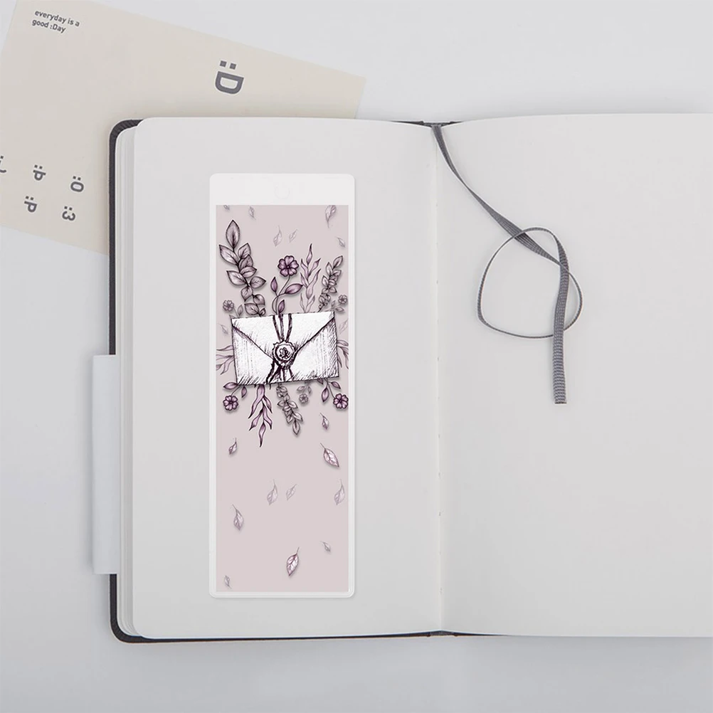 

5pcs Clear Bookmark Sleeves Transparent Pvc Waterproof Photo Strip Holder For Kpop Photocard Storage Lightweight Pouch Protector