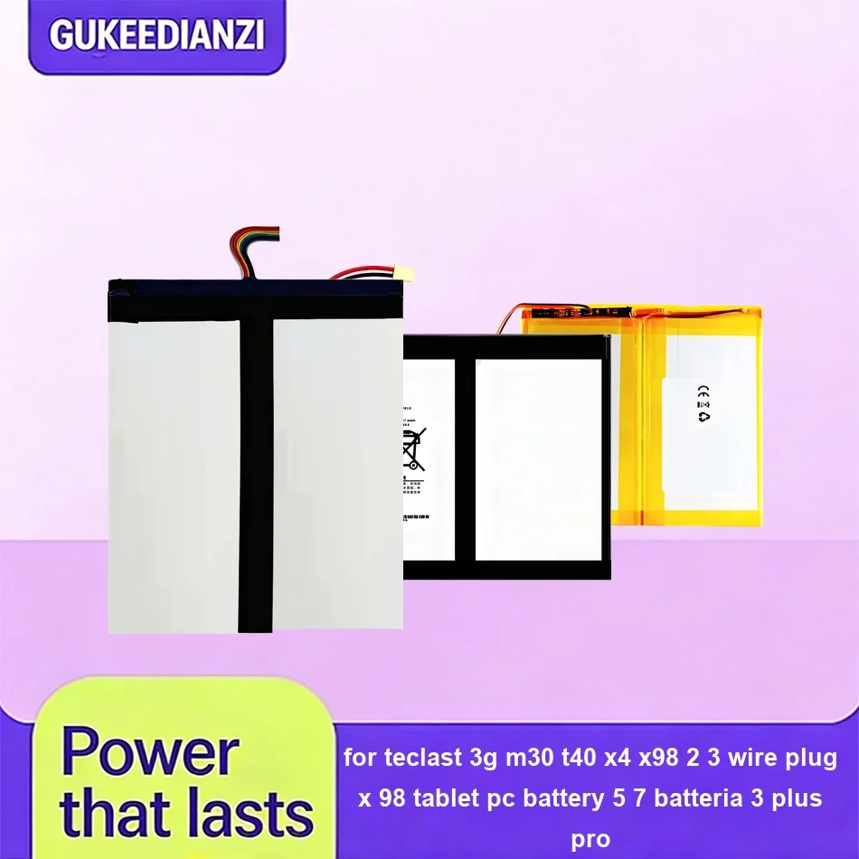 

H-28125140P For Teclast 3G M30 T40 X4 X98 2 3 Wire Plug x 98 Tablet PC Battery 5 7 Batteria 3 Plus Pro 6000-9000mAh Battery