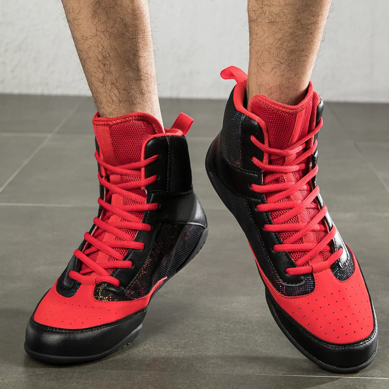 

New Fighting Boxing Wrestling Boots for Men Training Boxing Shoes Breathable Fighting Boots Sports Shoes Combat Boots Athletics