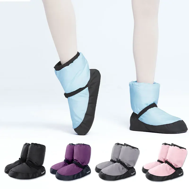 

Women Ballet Shoes Warm Up Booties National Dancing Shoes New Winter Dance Boots Warm Antiskid Ballerina Boots Training Shoes