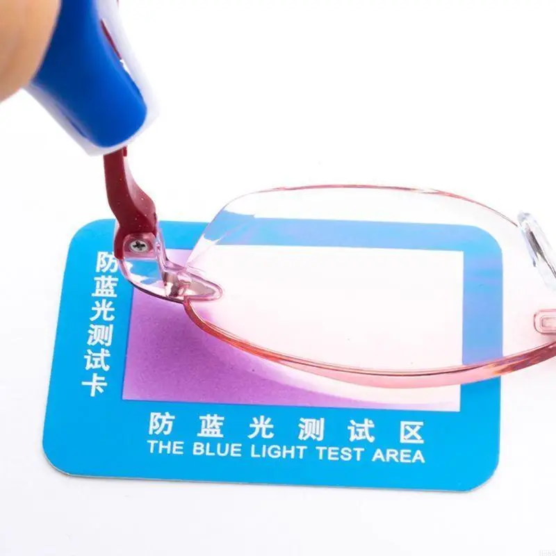 H58B Anti-Blue Light Test Card Test Light Glasses UV Test Accessories Card Blue Light