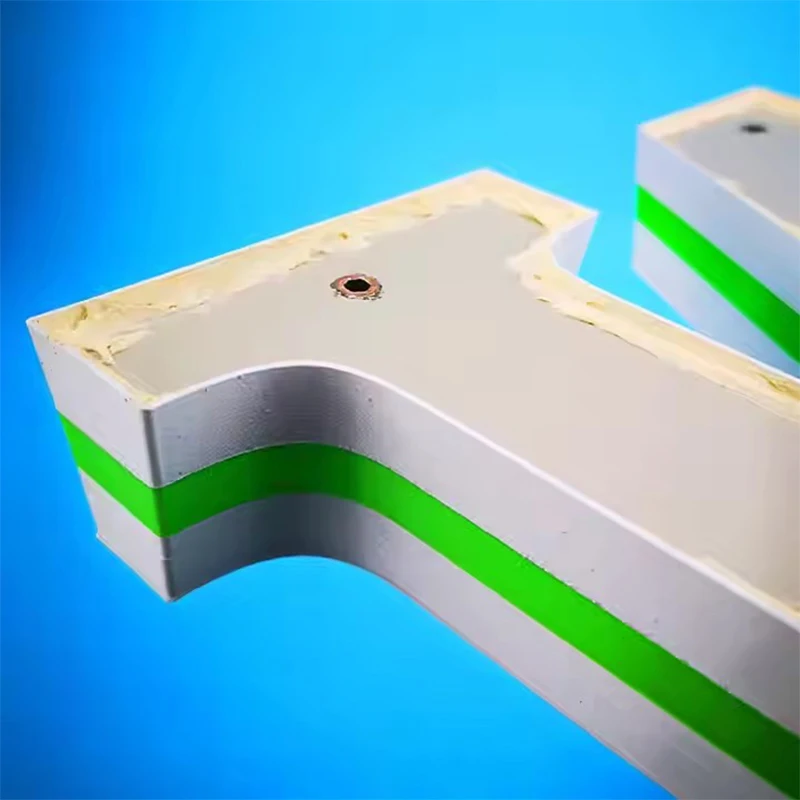 Porcas de metal com dentes externos internos para sinais de publicidade Porcas embutidas em PVC para sinais iluminados