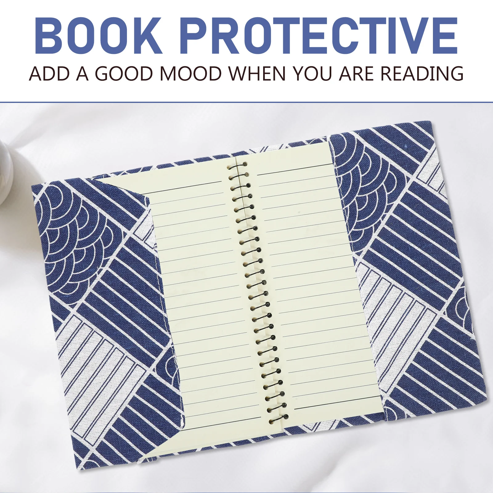 

Washable Reusable Fabric Cover Sleeve Protective Cover Textbooks Diary Decorative Cloth Protector Wear-Resistant