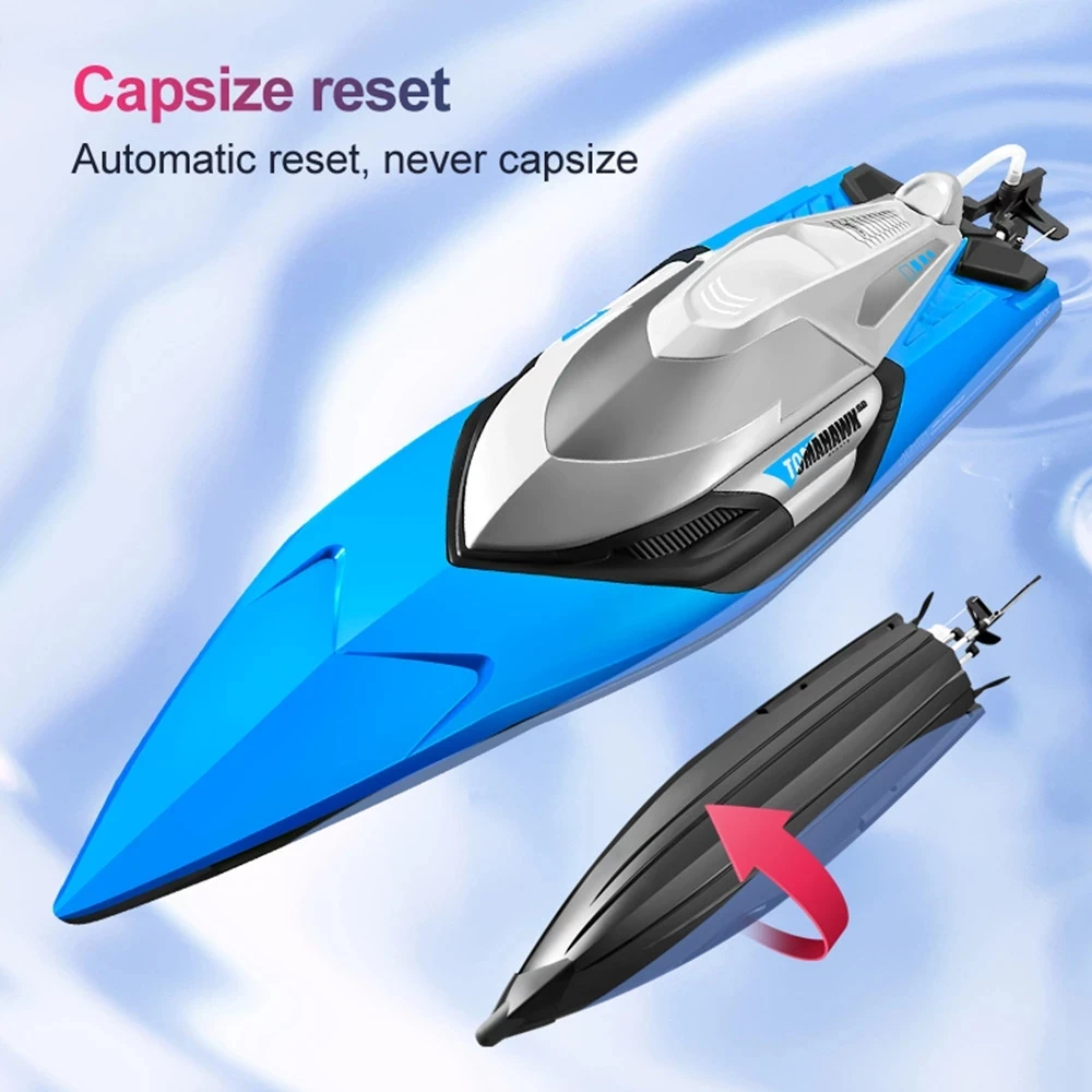 S2 RC High Speed Boat 70km/h High-Power Electric Speedboat Double Seal Waterproof Water-cooled Motor Outdoor Boats Toys for boys