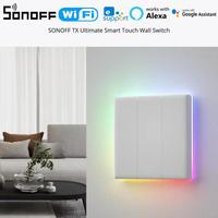 SONOFF T5 120 1C 2C 3C 4C Wifi Smart Wall Touch Switch TX Ultimate Smart Home LED Light Switches Via Alexa Google Home EWelink