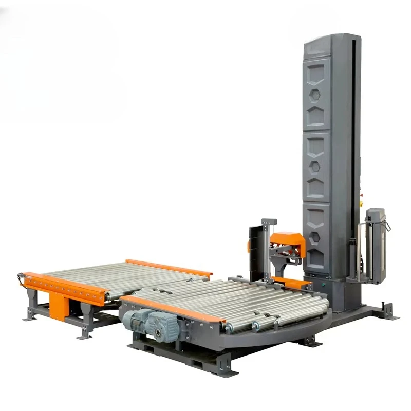 

Fully Automatic Online Conveyor Pallet Wrapping Machine With Conveyor Pallet Stretch Wrapping Machine
