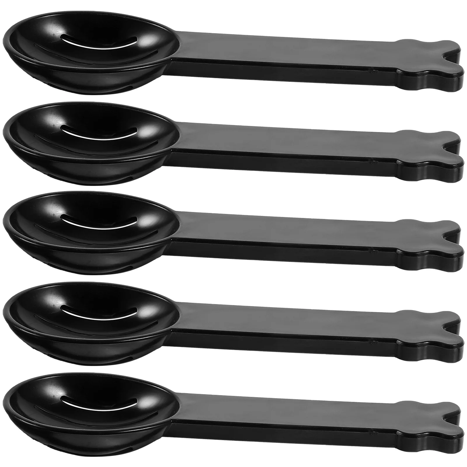 

5pcs Hamster Bath Spoon Durable Sand Shovel Lightweight Poop Scooper Cleaning Tool Plastic Pet Bathtub Colander Spoons House