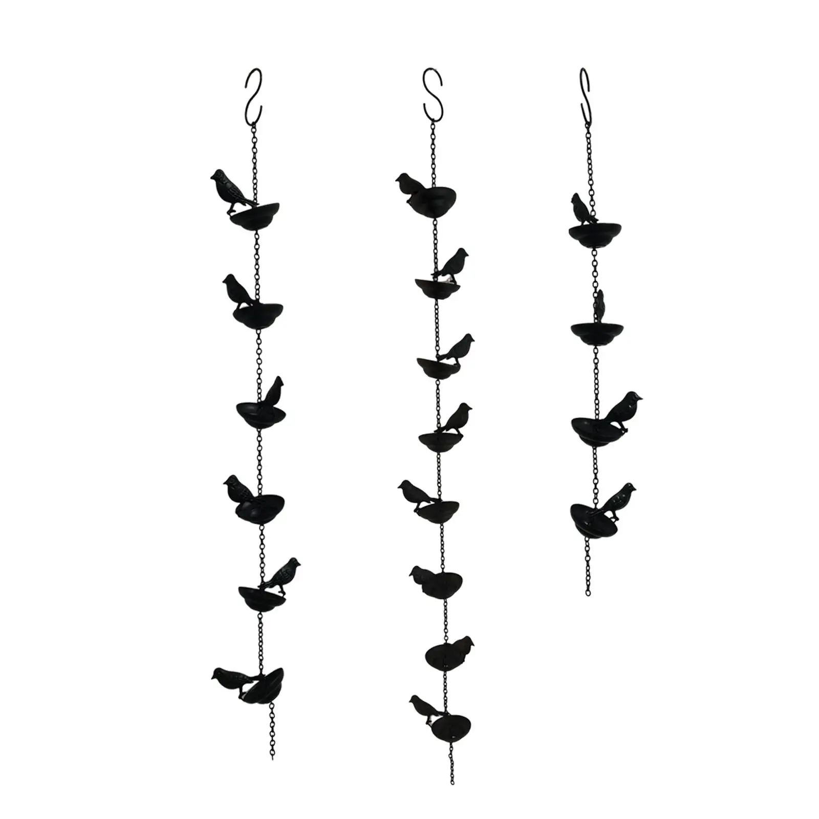 

Replacement Downspouts Backyard Rainwater Diverter Home Rain Collector Cups Bird Bath Bird Rain Chains for Gutters Pouring Cups