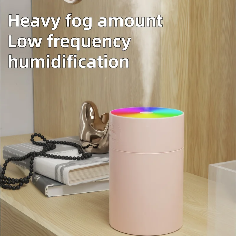 200ML Car Air Humidifier Portable Mini Spray Mist Humidifier with LED Light USB Powered Essential Oil Diffuser For Bedroom Home