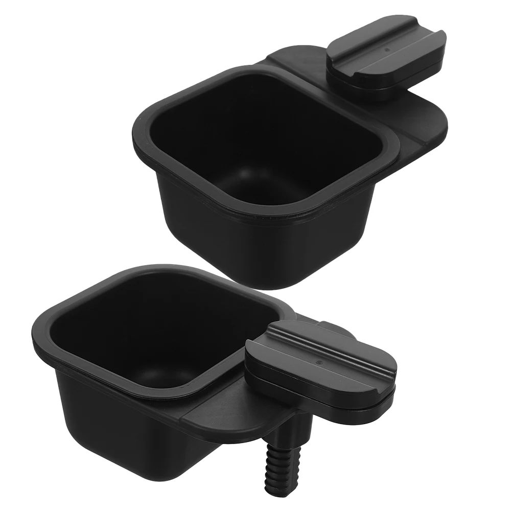 

2pcs Desktop Storage Box Rotatable Trash Can Waste Bin for Office Home Dining Room Small Garbage Container Clamp on Table Mount