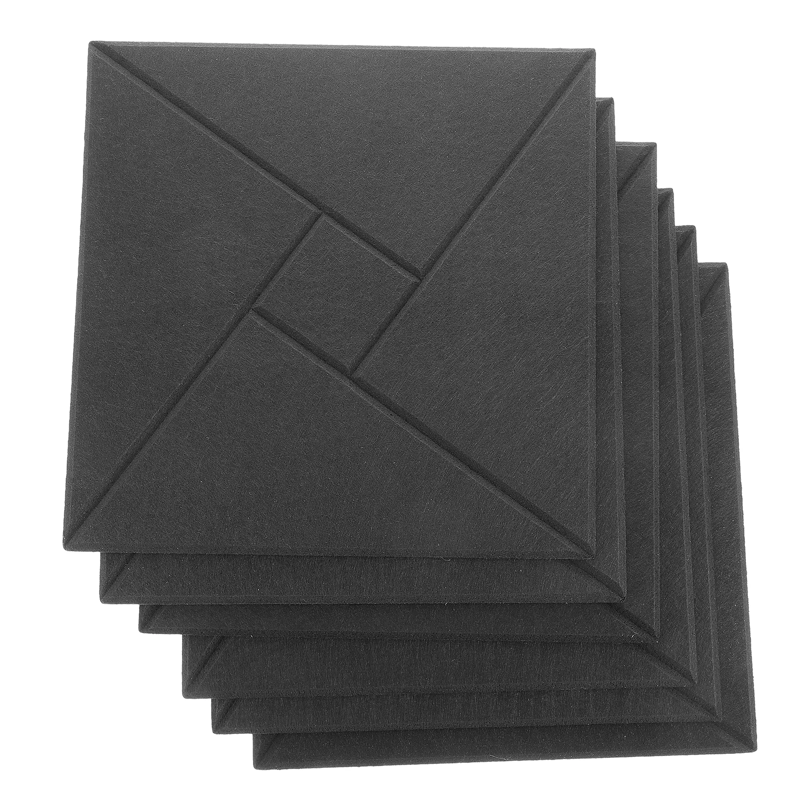 

6pcs Soundproof Wall Panels Self-Adhesive Acoustic Sound Absorbing Panels Noise Cancelling For Rooms Music Studio