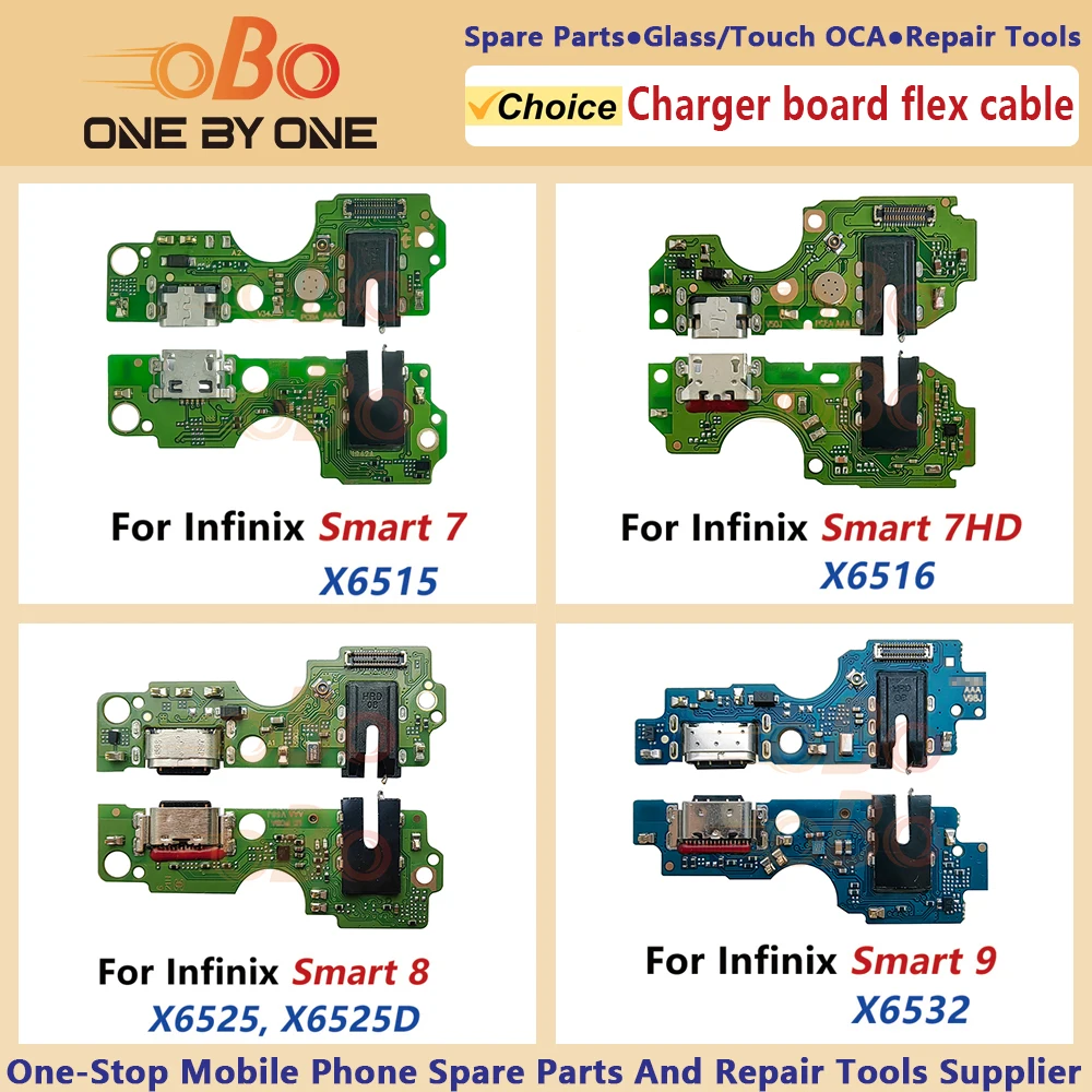 USB Charging Port Board For Infinix Smart 7 8 HD PLUS PRO 9 X6515 X6517 X6525 X6532 Charger Dock Connector Flex Cable Repair