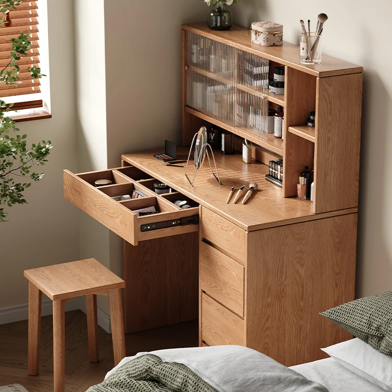 

Modern Vanity Table Bedroom Makeup Storage Drawers Cabinet Mobile Luxury Dressing Table Cosmetics Penteadeira Home Furniture