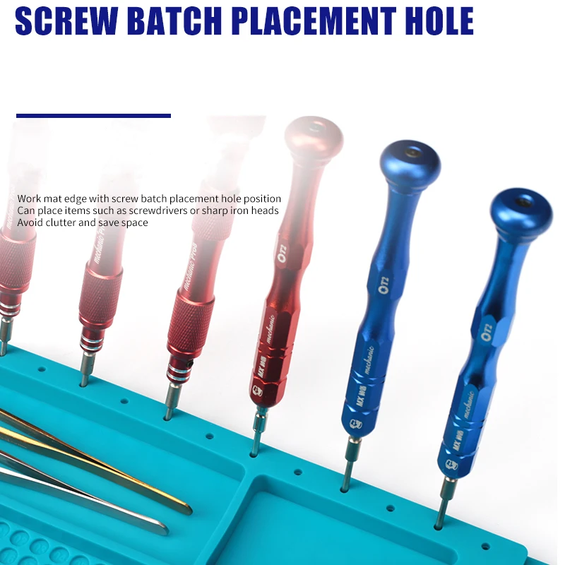 MECHANIC V series Multi-function Storage Repair Working Mat for Phone Maintenance Soft Heat Insulation Motherboard Fixing Pad