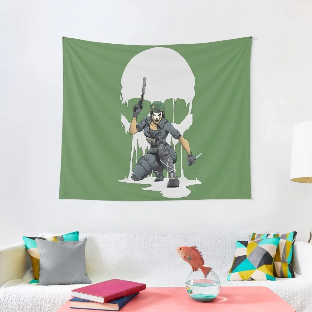 

Six Siege: Caveira Tapestry For Bedroom Decoration Home Home Decoration Tapestry