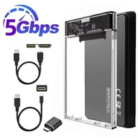 2.5 inch HDD Case SATA to USB 3.0 HDD Enclosure SSD Hard Drive Disk SSD Case Adapter 5Gbps Mobile External HDD Box For PC Laptop