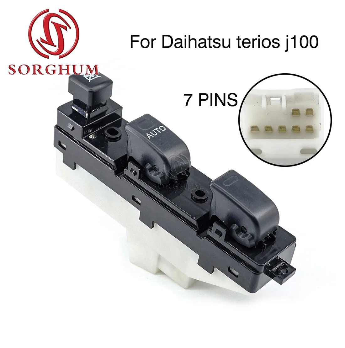 

Электрический главный переключатель управления стеклоподъемниками SORGHUM 7PINS, кнопка подъема стекла для Daihatsu Terios j100 1997, аксессуары для автомобилей-вагонов