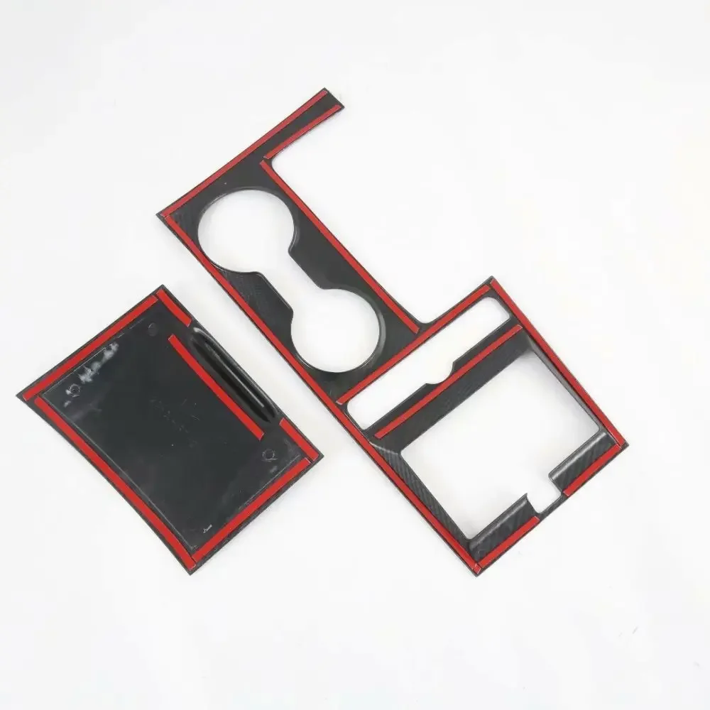 Styling For KIA Optima K5 2020-2022 Car Central Control Gear Shift Panel Cover Trim Cup Holder Decoration Frame Accessories