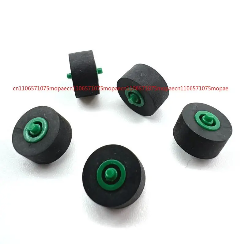 OK 5pcs Pinch Rollers With Shafts Tape Recorder Cassette Tape Deck Belt Pulleys