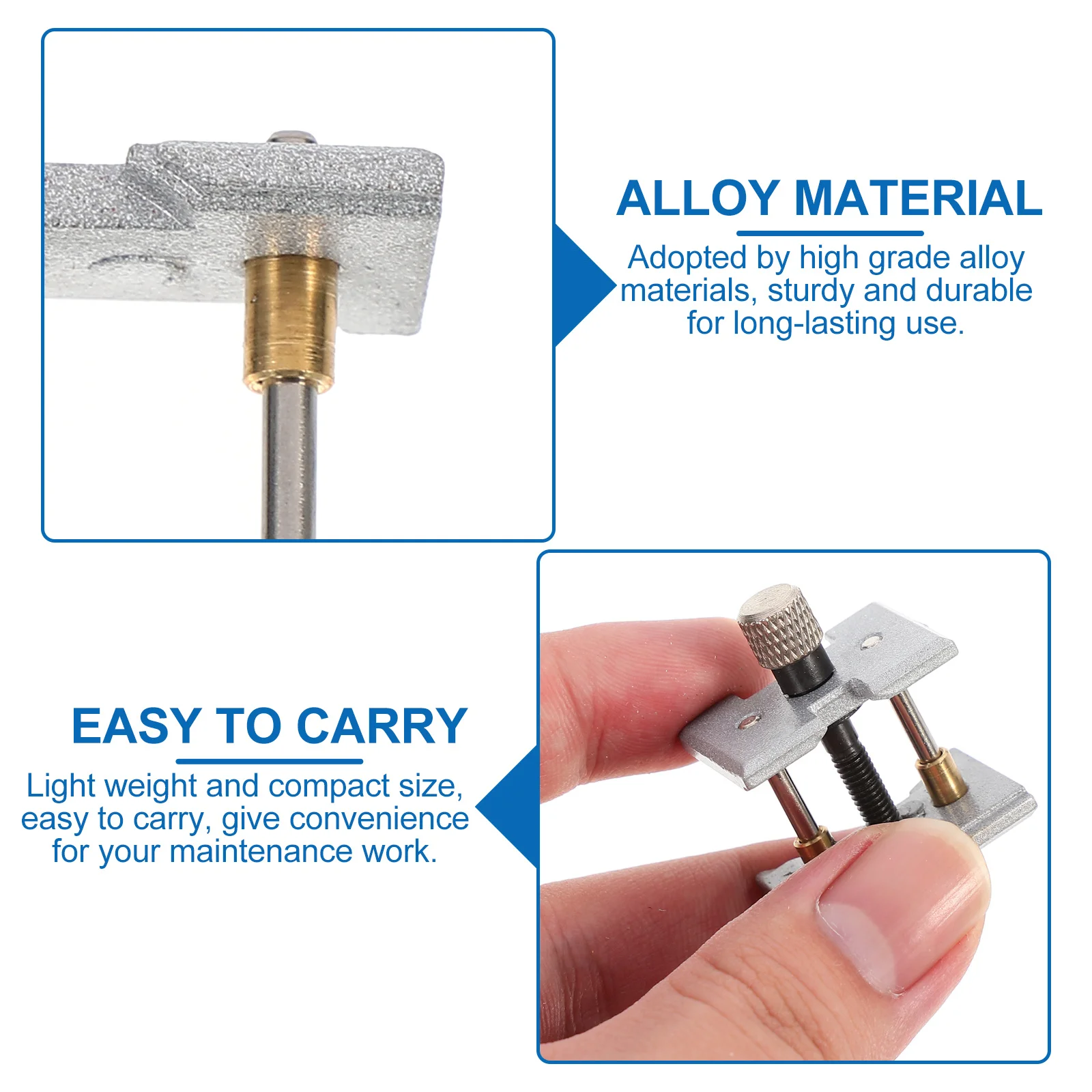 

2Pcs Watch Movement Holder Fixed Base Alloy Durable Watchmaker Tool Repair Clamp Maintenance Accessories Watch Movement Holder