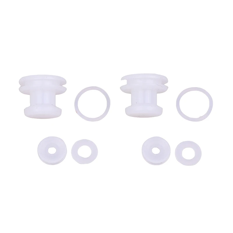 2 Sets Electric Pressure Cooker Accessories Aluminum Plate Center Fixed Seal Ring Central Axis Positioning Rubber Ring