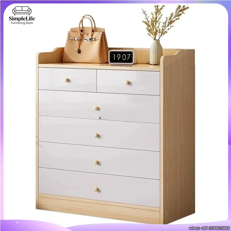 モダンなシンプルな寝室のチェスト収納キャビネットベッドサイドロッカーリビングルーム壁掛けオーガナイザー家具