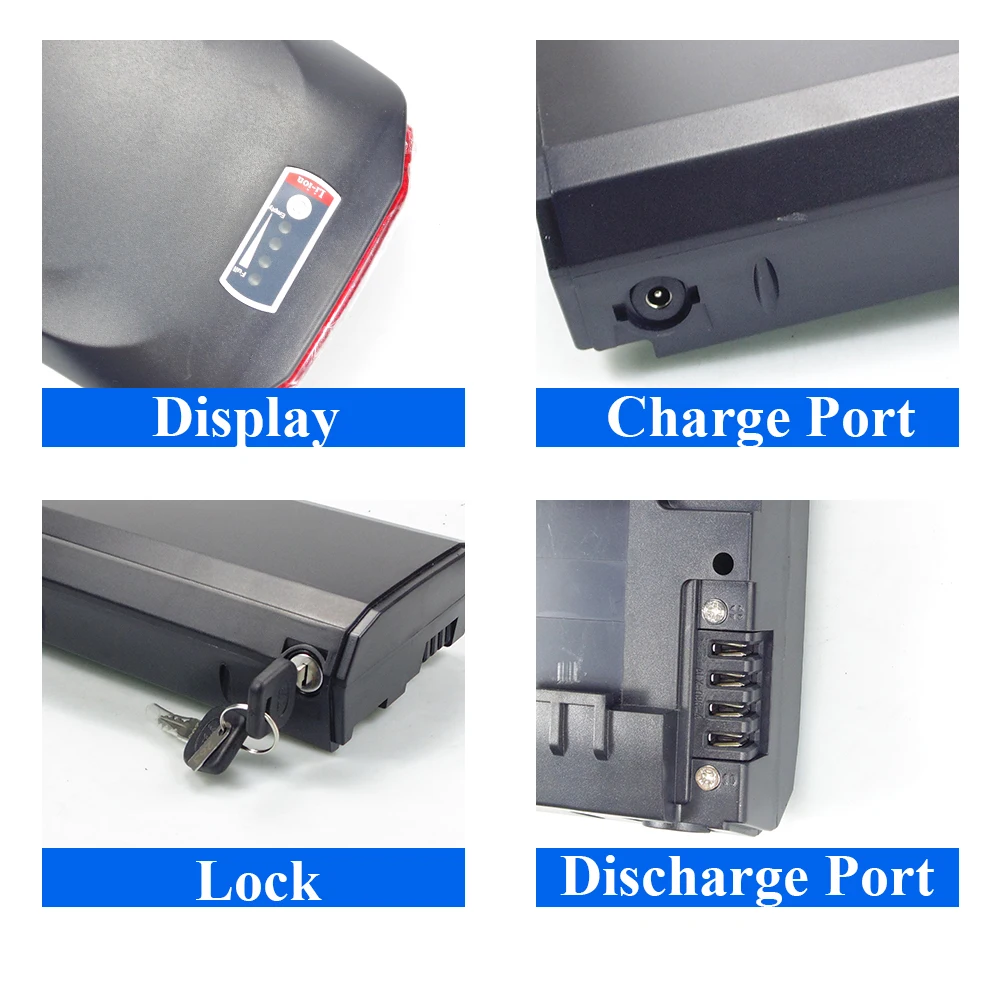 City Bike Rear Rack Ebike Battery 21700 cells 36V 20Ah  for APE RYDER A10 UTILITY ELECTRIC BIKEReplacement battery 720wh