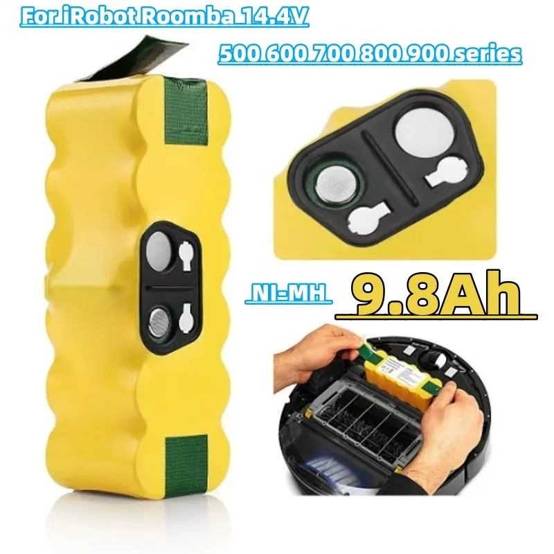 

Аккумулятор 6800 мАч 14.4В для iRobot серий 500, 600, 700, 800, 900, а также для iRobot Roomba 14.4В 620, 650, 770, 780, 580