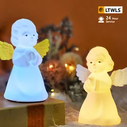 Angel Night Light Creative Gift Flapping Control Adjustable USB Charging Color Light